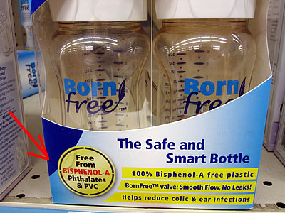 BPA-free baby bottle