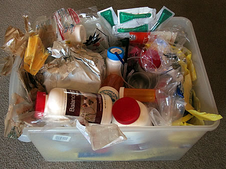 Beth's total 2010 plastic waste Beth's total 2010 plastic waste