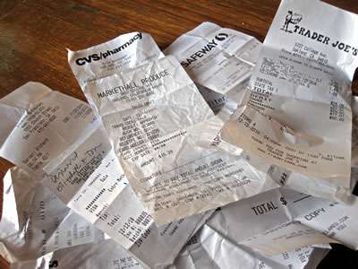 thermal cash register receipts