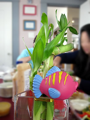 fake plastic fish bamboo plant fake plastic fish bamboo plant