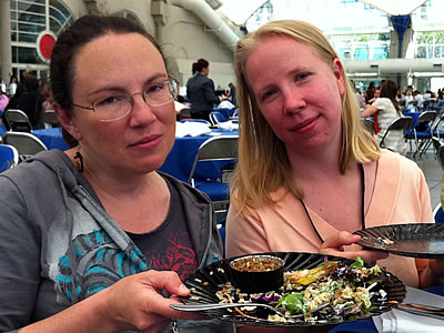 BlogHer 2011 plastic plates BlogHer 2011 plastic plates