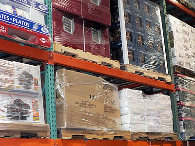 LDPE plastic pallet wrap at Costco