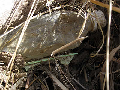 plastic bottle on the beach plastic bottle on the beach