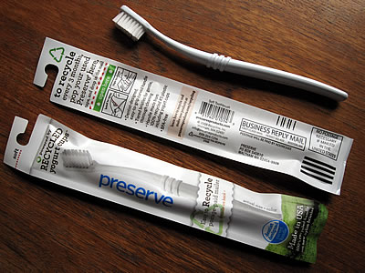 Preserve recycled toothbrush Preserve recycled toothbrush