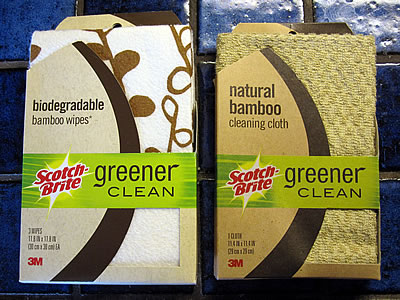 Scotch Brite cloth and wipes