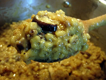 Mark Bittman's mushroom barley risotto