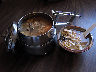 hot and sour soup in To-Go Ware tiffin hot and sour soup in To-Go Ware tiffin