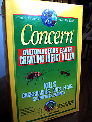 box of diatomaceous earth