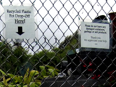 reuse plastic plant pots