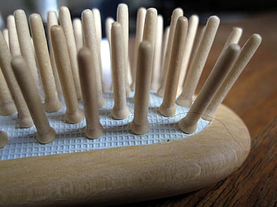 natural wood hairbrush with wood bristles natural wood hairbrush with wood bristles