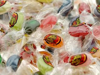 Individually-wrapped jelly beans Individually-wrapped jelly beans