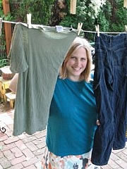 Katy Wolk-Stanley and her clothesline