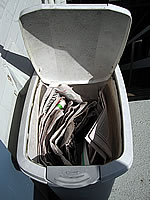 Back porch recycling container