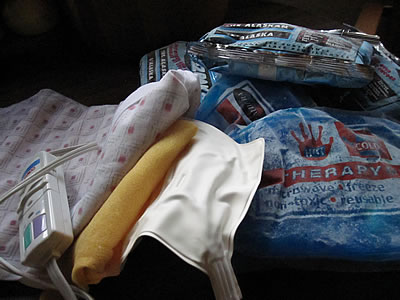 Plastic ice packs & heating pad Plastic ice packs & heating pad