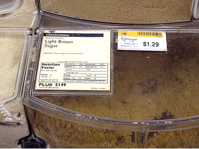 conventional bulk sugar from Whole Foods conventional bulk sugar from Whole Foods