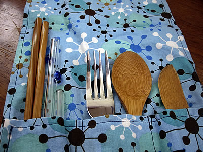 reusable utensil wrap set reusable utensil wrap set